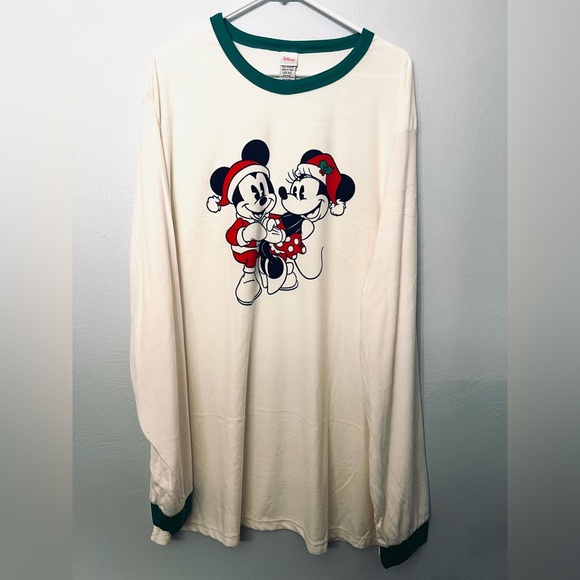 Men’s Disney Mickey & Minnie Mouse Holiday Pajama Set - Picture 2 of 4